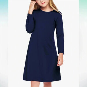 Arshiner Navy long sleeved dress size 6/7